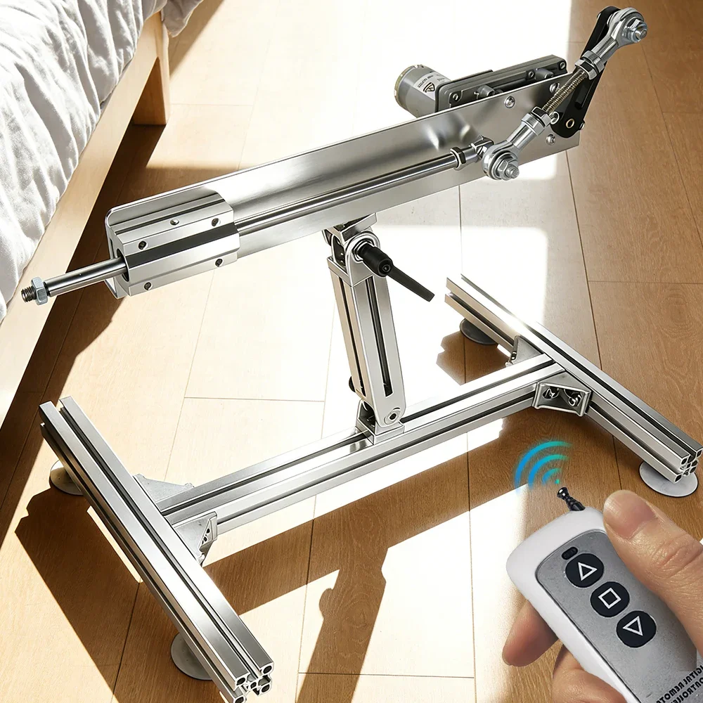 Telescopic Linear Actuator with Remote Control and Suction Cup, 3-20cm Adjustable Stroke Motor for DIY Application
