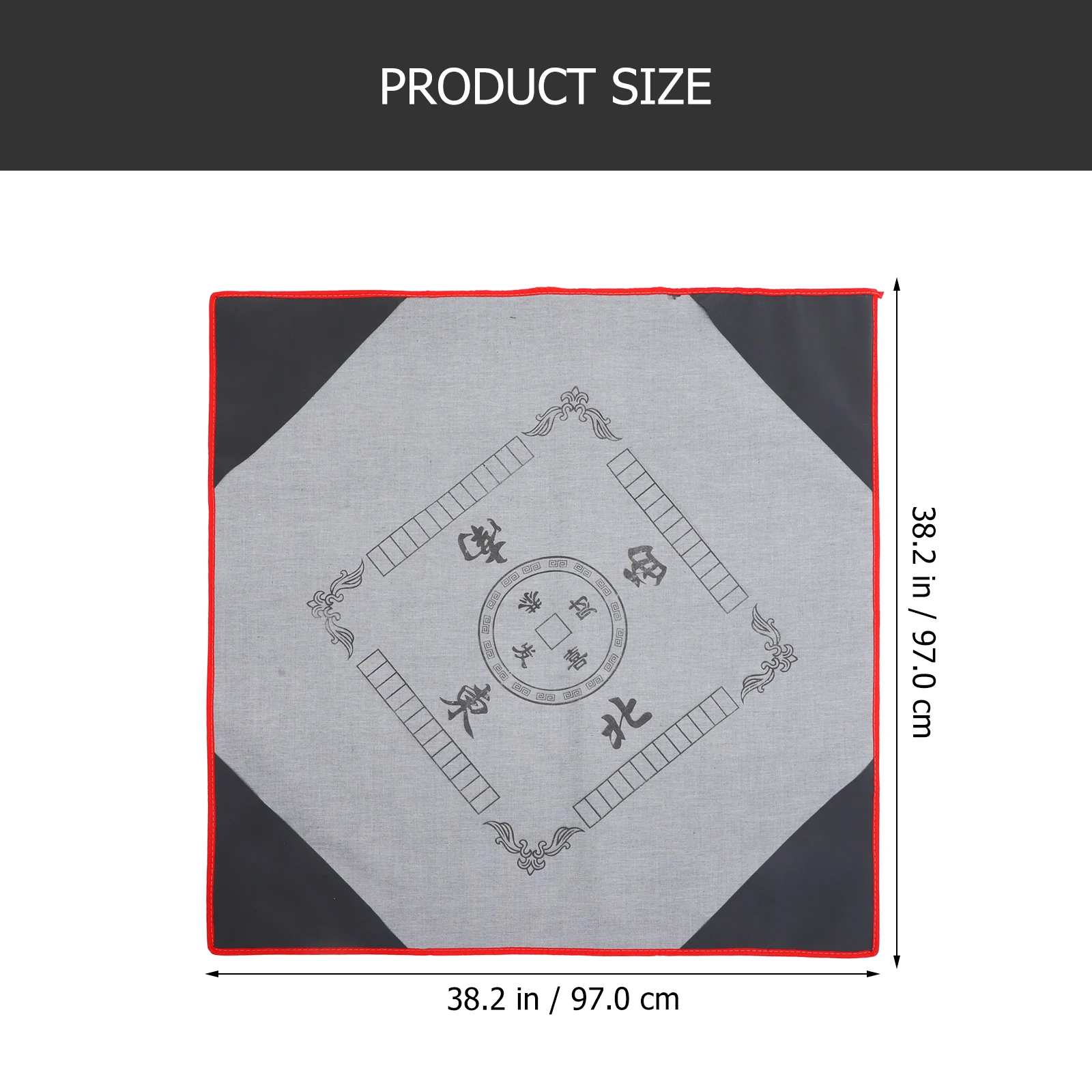 

Gray 1m slip Mahjong Tablecloth Thick Mat For Cards Domino Anti Slip Table Cover Games Noise Reduction Gaming Cover