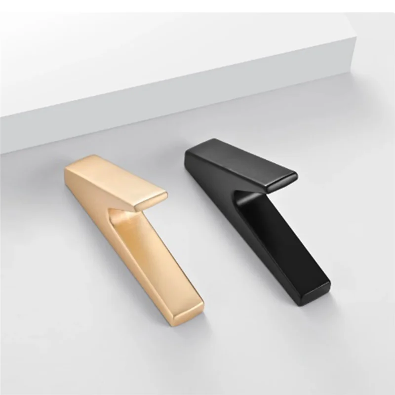 

A89Q-Matte Wall Hooks Bathroom Accessories Coat Hooks For Key Hat Bag Home Decorative Hook Gold 2PCS