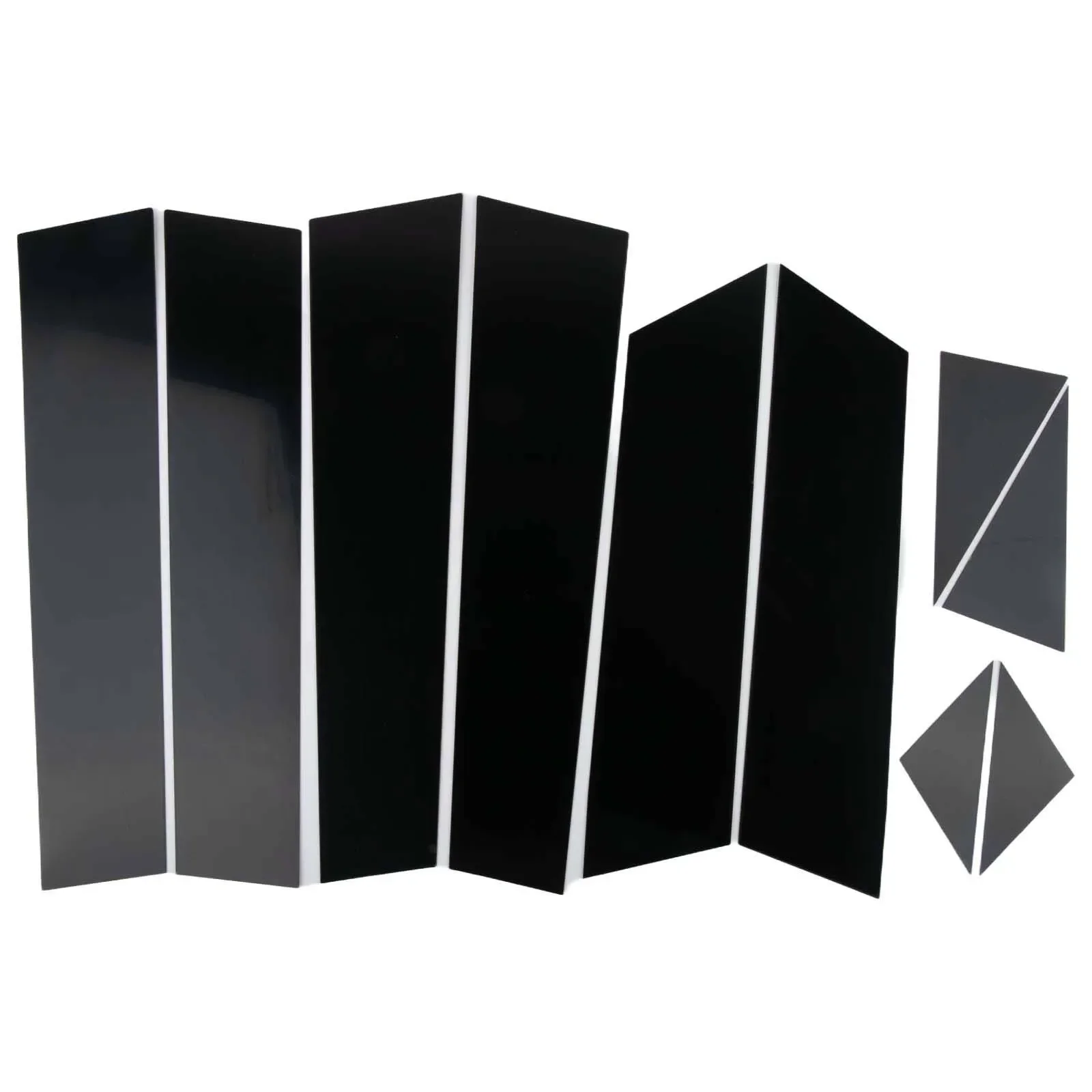 

Door Trim Installation Kit Black Trim As Picture Shows Gloss Black Window Trim Plastic Material Reliable Performance