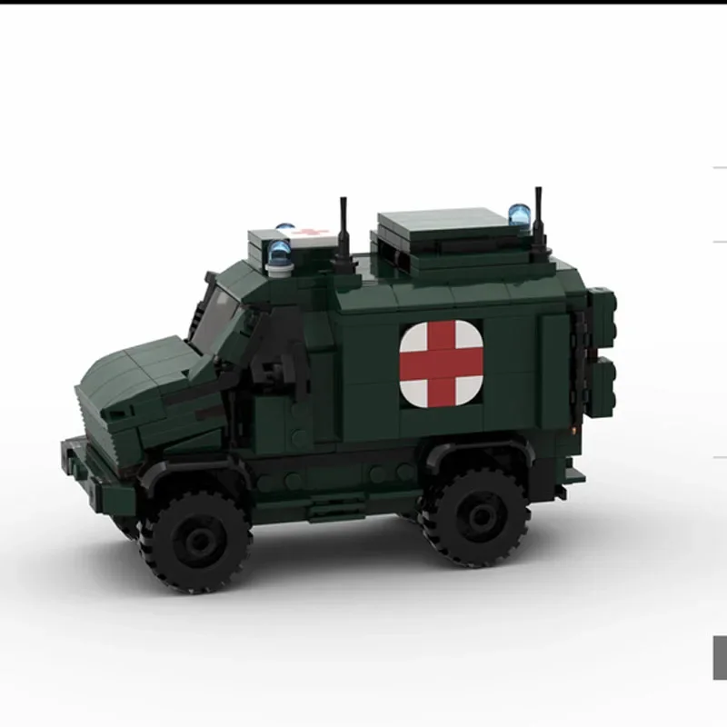 Small Truck & Armored Ambulance MOC-77282 Army Series Building Block Toys 380PCS DIY Kids Toys DIY Toys Christmas Gifts