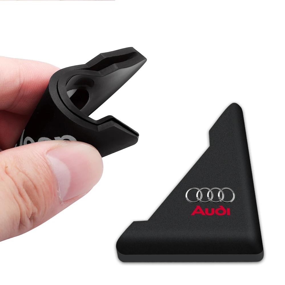 2Pcs Car Door Corner Cover Bumper Anti Scratch Caps Sticker For Audi A1 A3 A4 B8 8P 8V A6 C7 A5 Q5 B7 B6 B9 RS Q3 Q7 S3 QUTTRO - view 3