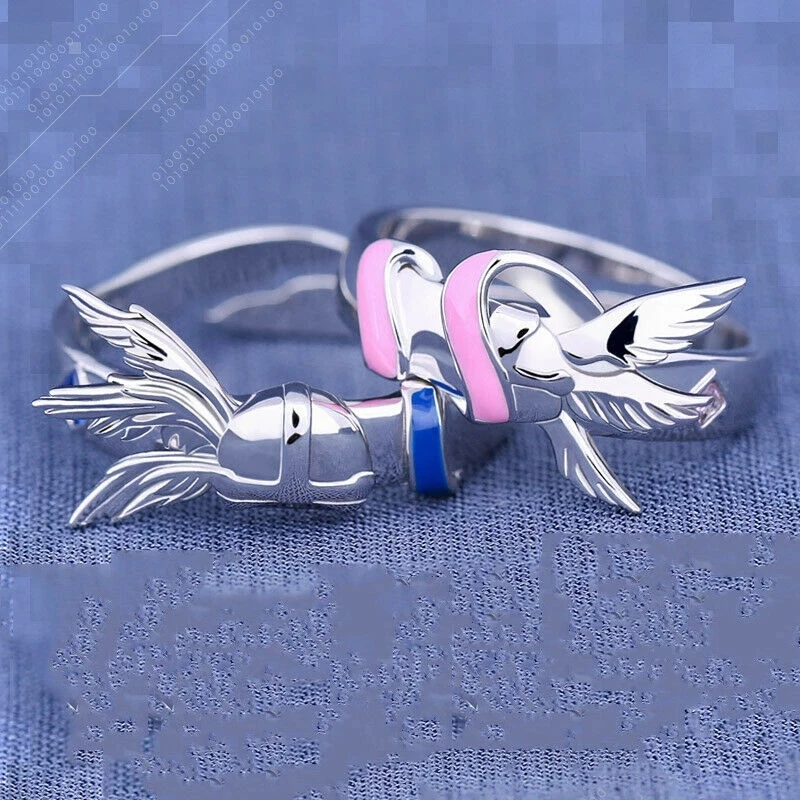 Anime Ring Cartoon Digimon Digital Monster Cherubimon  Angel Angewomon Cosplay Accessories Metal Unisex Gifts