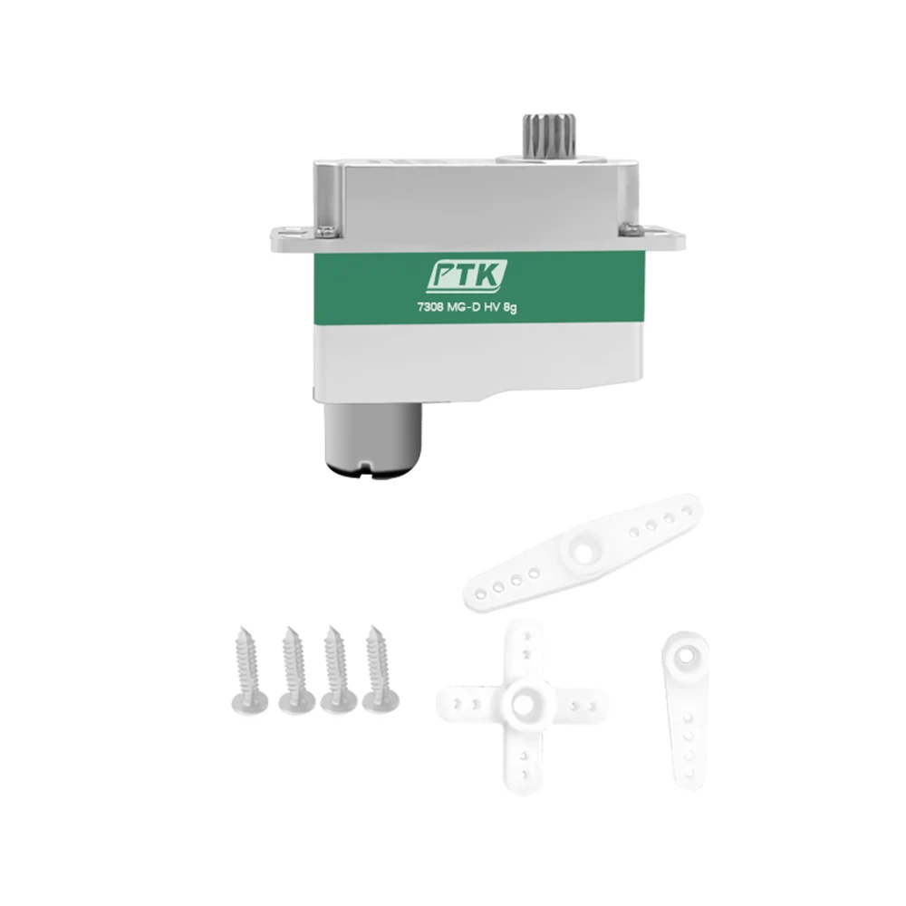 

PTK 7308/7308H MG-D Plus Upgrade Torque Digital RC Servo Metal Gear for EPP F3P F3K F3L F5L RC Glider Airplane FIxed Helicopter