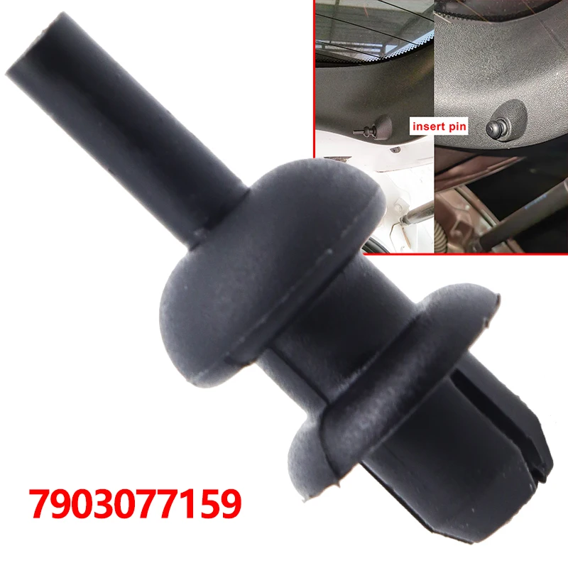 2X 7903077159 For Opel Vauxhall Corsa F Rear Boot Trunk Parcel Shelf Cord Strap String Clips Mounting Hook Bracket 2019 2020