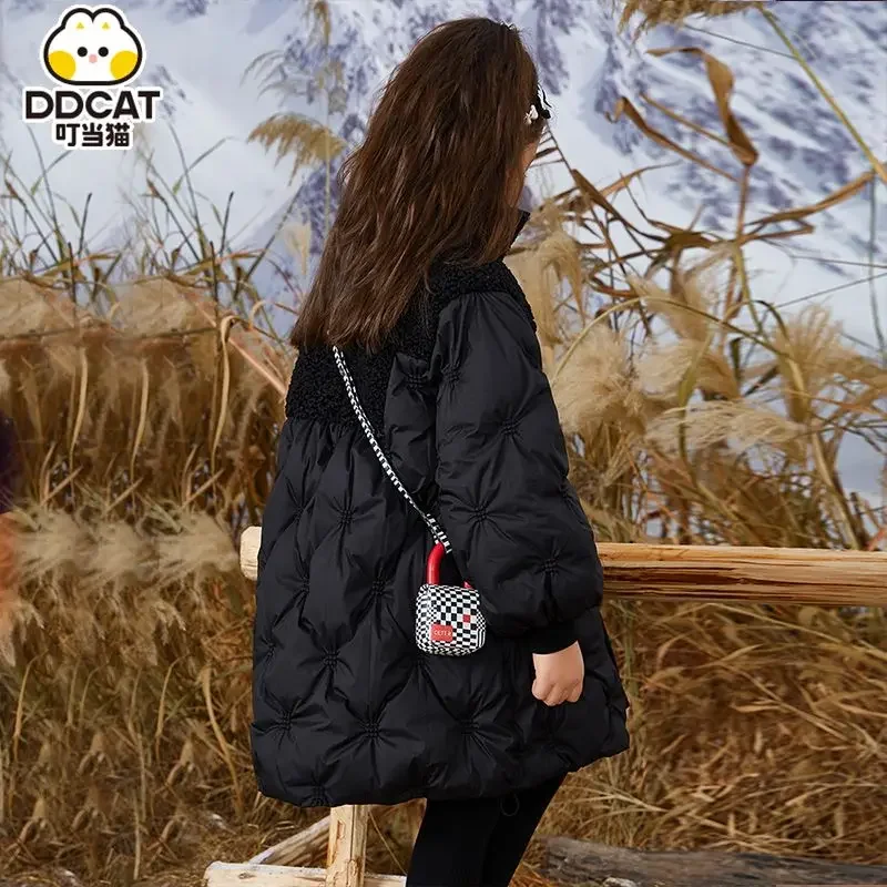 New Girls Winter Coats Cotton Padded Thick Warm Long Coat Kids Children Clothes Overcoats Outfits 6-16Y