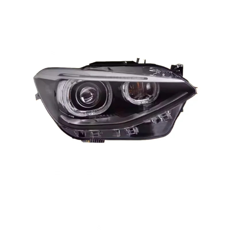 Suitable for B  M  W 1 Series F20 headlight assembly 12-15 models, low-end modified high-end angel eye LED lens headlights