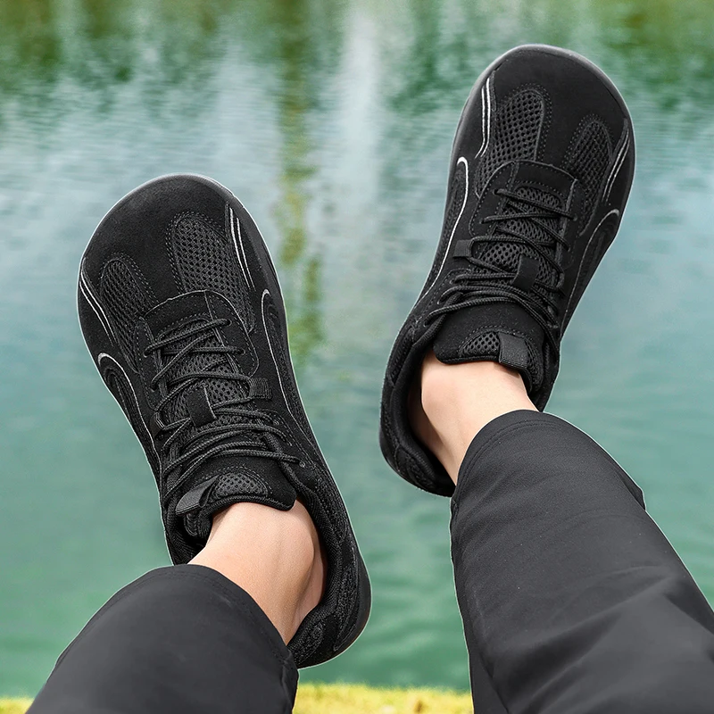 

Мужские и женские кроссовки для ходьбы и бега с широким носком, дышащие, легкие, для активного отдыха, с низкопрофильной подошвой, для босоногой ходьбы