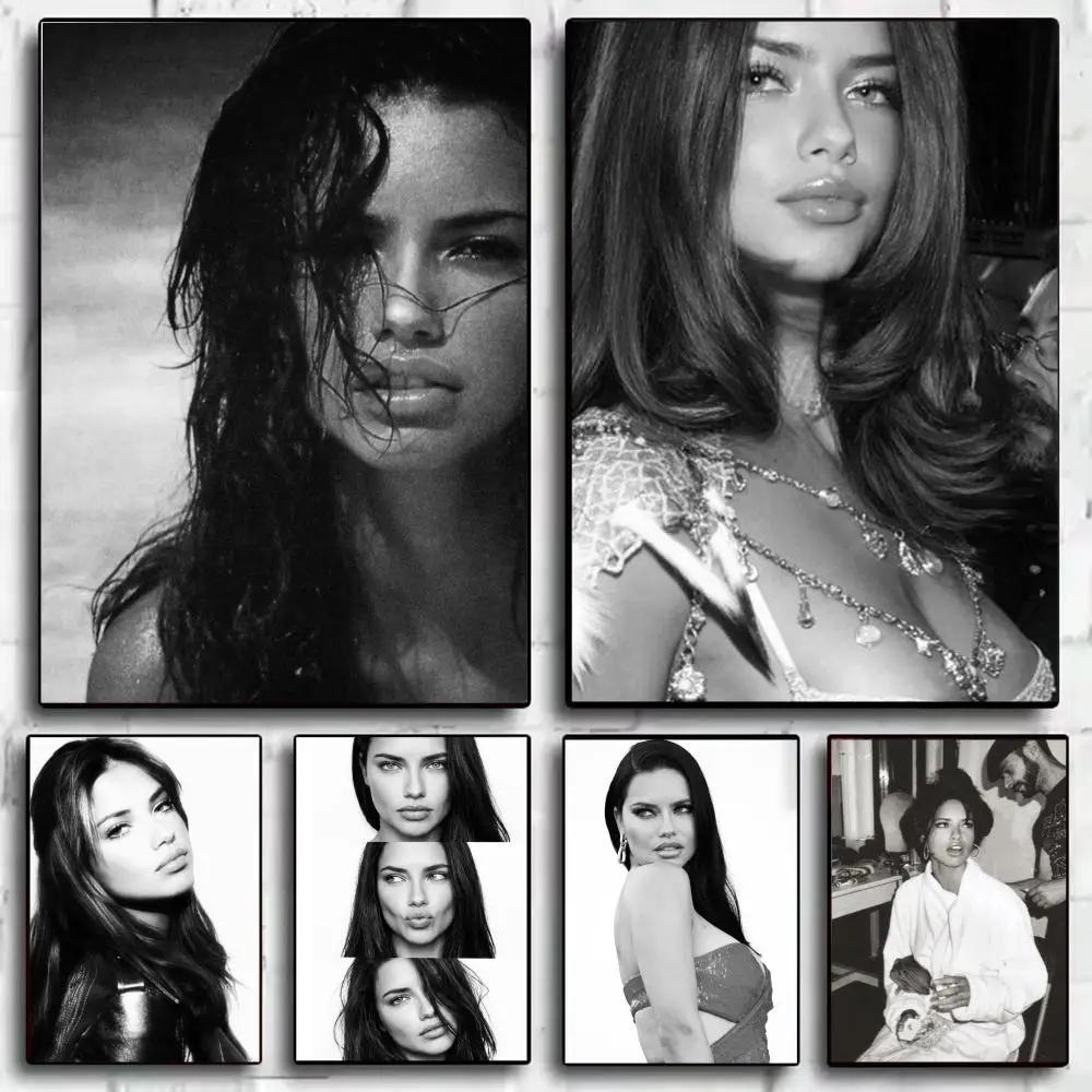 Supermodel A-Adriana Lima Poster Modern Aesthetic Wall Art Print Minimalist Poster Bedroom Living Room Home Decor Gift