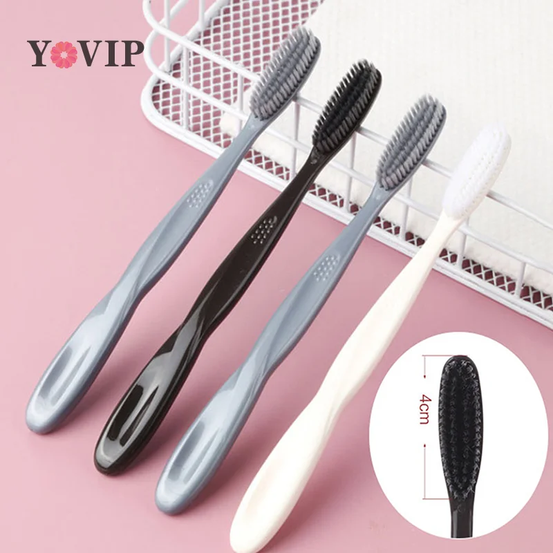 1pc Super Soft Bristles Toothbrush For Men Women Dental Care Toothbrush Brush Oral Care Remove Smoke Stains Coffee Stains