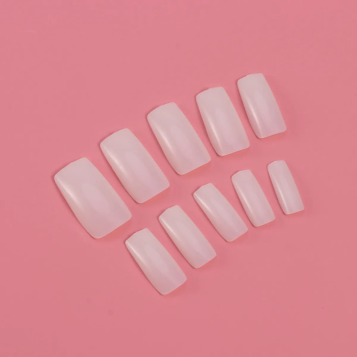 500Pcs Artificial Nail Tips Natural Appearance Transparent False Nails for Professional Learners DIY Nail Art Parties Events