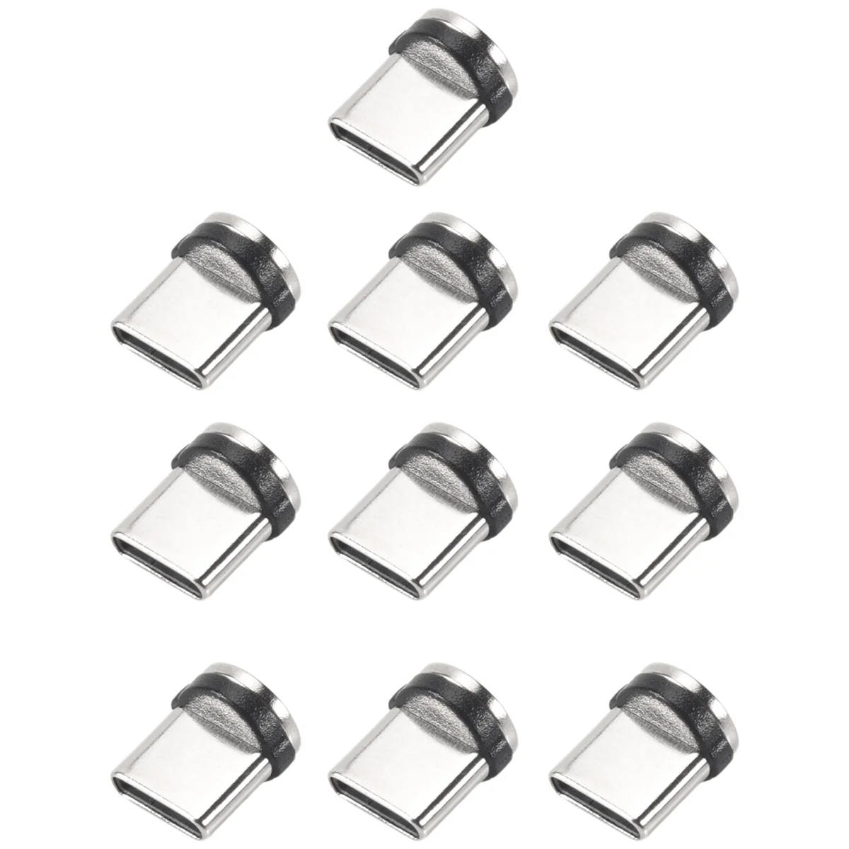 10 TEIL/SATZ Runde Magnetische Kabel Stecker 8 Pin Typ-C Stecker Schnelle Lade Telefon Magnet Ladegerät Stecker