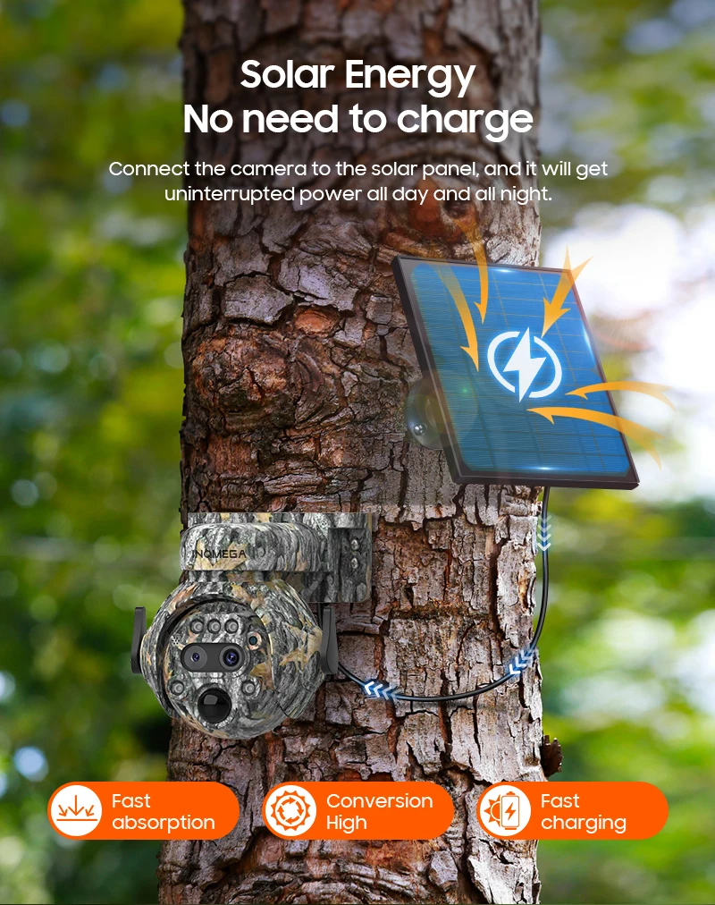 INQMGA Ubox 8MP 12X 4G SIM Solar Security Camera Outdoor Surveillance Camera Camera Color Night Vision Human/Animal Detection