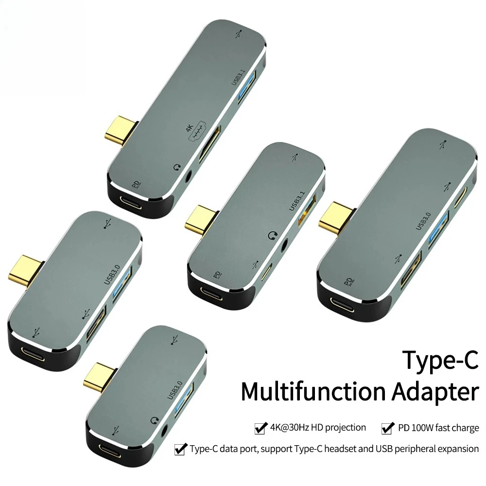 type-c-usb-typec-35mmジャック-usbc-pd-type-c-hdmi対応アダプター-コンバーター-ハブ-スプリッター-ドッキングステーション-macbook用