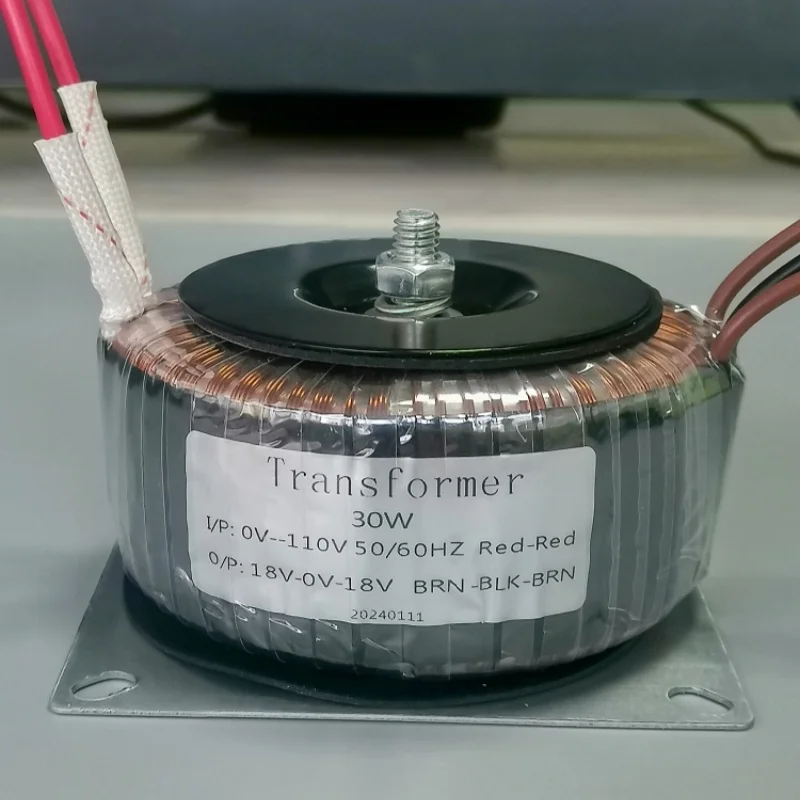 Custom 30W 110V 115V 220V 230V 240V to 9V 12V 15V 18V 22V 24V 28V power supply audio toroidal transformer for audio amplifier