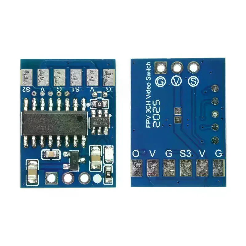 FPV Crossover Camera PWM Video Switcher 3 Channel DC 5-12V Reliable Performance Module For Drone and RC Hobby