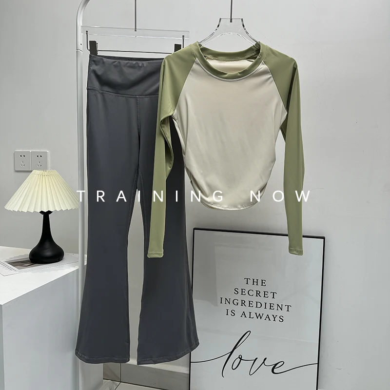 

Женский костюм для йоги высокого класса, новинка осени и зимы 2025 года, одежда для фитнеса с длинными рукавами, профессиональная интернет-одежда
