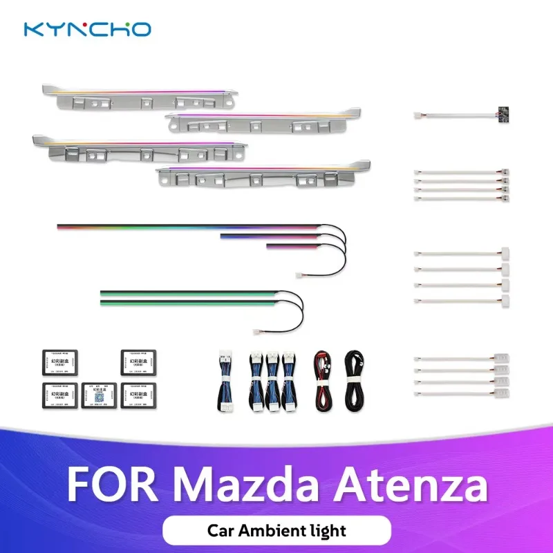 KYNCHO For Mazda 6 / Atenza Custom Fit Ambient Light LED Car Ambient Light Symphony Auto Interior Automotive Interior Lighting