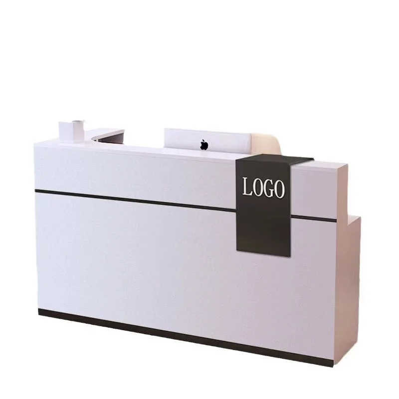 #Simple style, customizable length, color, L-shaped corner reception counter, bar counter