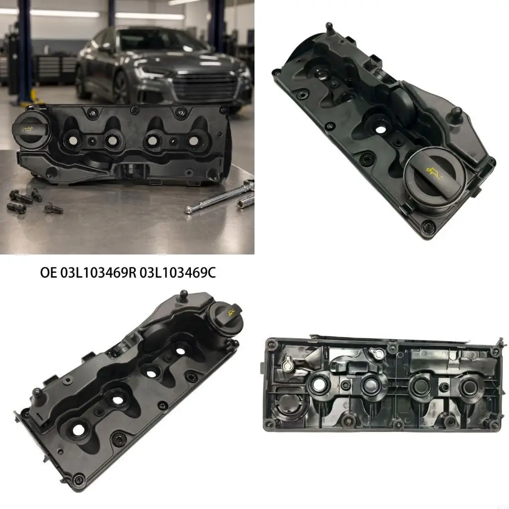 03L103469R Engine Head Cover Assembly with Integrated PCV Component, Alternate Reference 03L103469C for Deliberate D7YA