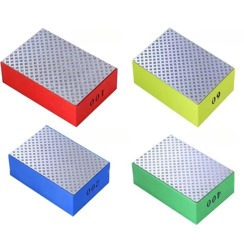 Diamond Hand Polishing Block Handheld Grinding Pad for Tile Glass Stone Porcelain Edge Trimming Deburring Sanding Polishing Tool