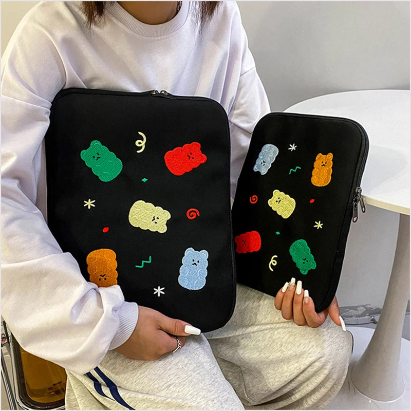 Tablet Bag for iPad Pro 11 13 Air 4/5 10.9 10th M5 2025 For XiaoMi Huawei Samsung Lenovo Shockproof Pouch Bag 11-13 inch Cartoon