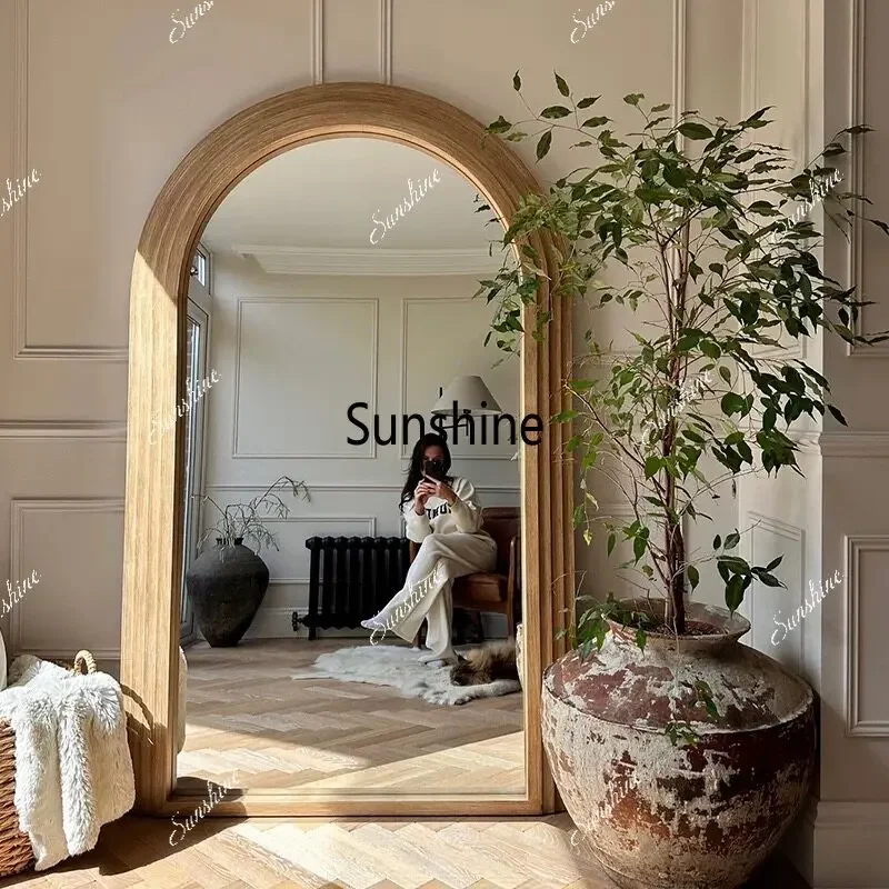 French arched full-body full-length mirror wabi-sabi clothing store fitting mirrorTJ