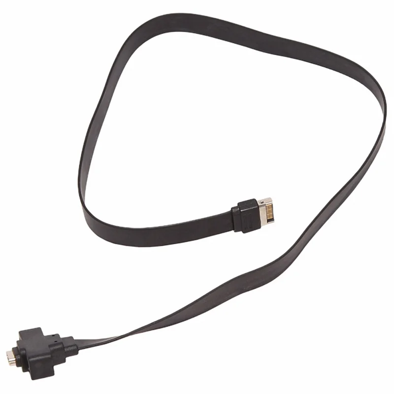 VVNB-USB 3.1 اللوحة الأمامية نوع E ذكر إلى USB-C نوع C كابل توسيع لوحة أم للكمبيوتر موصل سلك الحبل خط