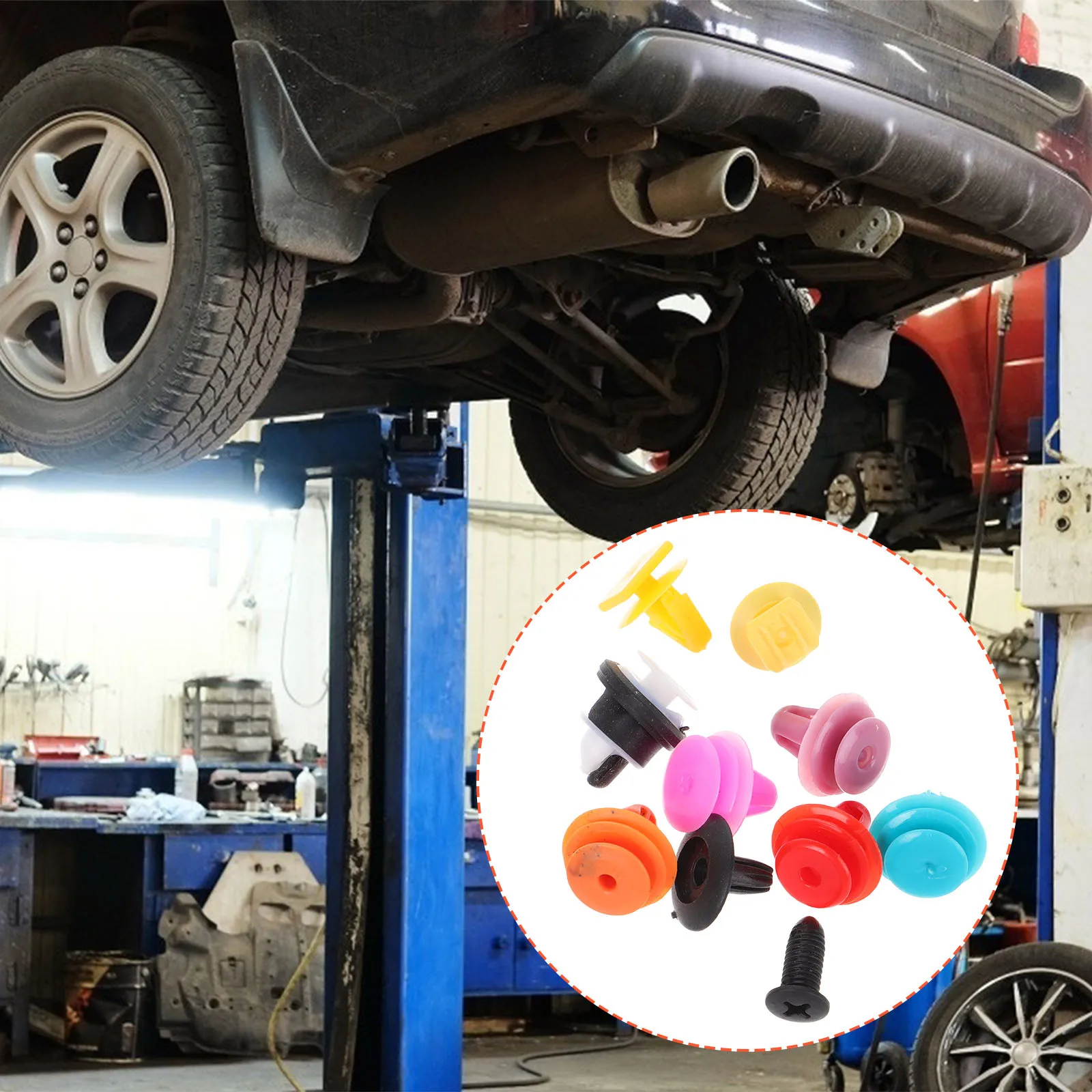 

200Pcs Interior Trim Panel Fastener Clips Heavy Duty Plastic Car Retainer Clips for Door Bumper Cover Automotive Push Pin Fixing