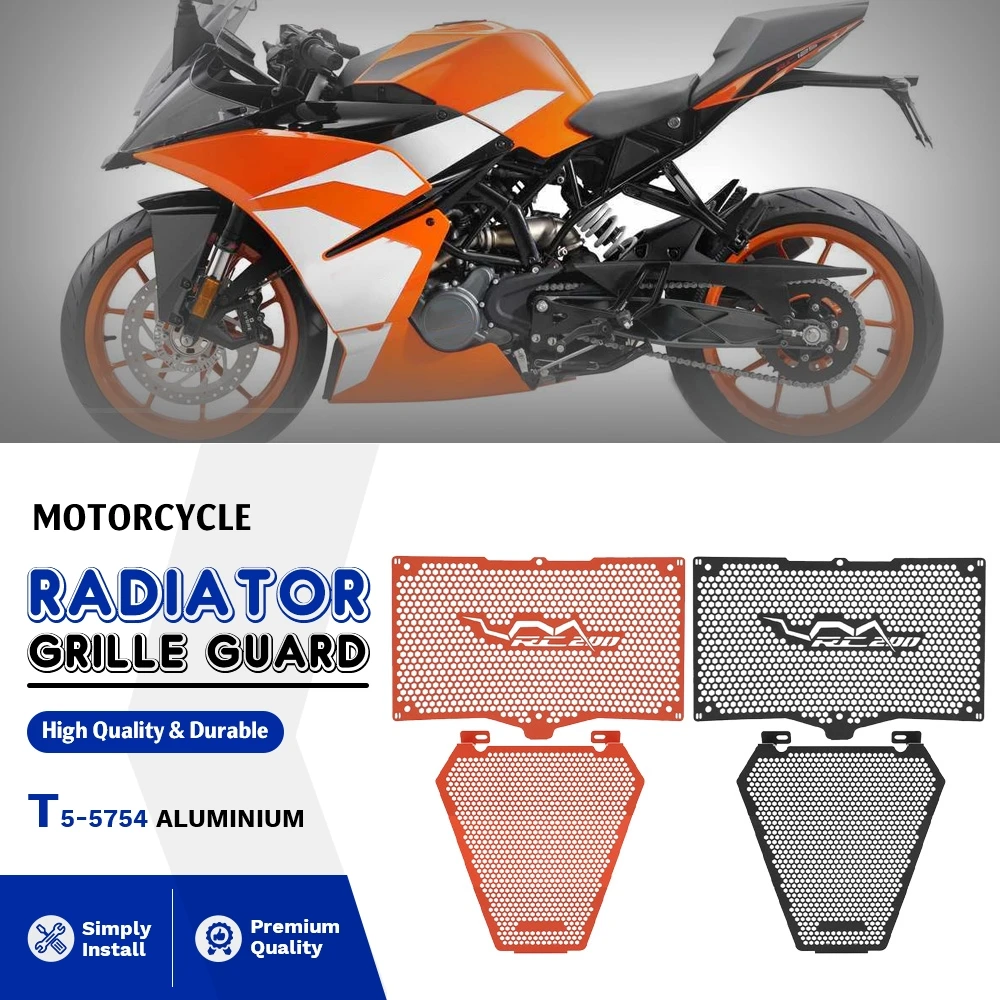 2022-2025 For RC200 2024 RC 200 2023 Motorcycle CNC Radiator Grille Guard Cover Water Tank Protection Cylinder Head Engine Guard