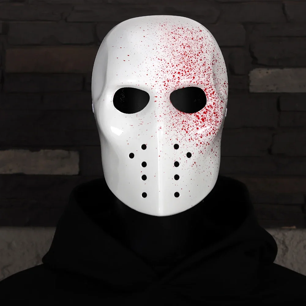 

Halloween Masque de Tête de Mort en Plastique pour Cosplay, Déguisement de Tueur de Démons Sanglants, Accessoire de ix