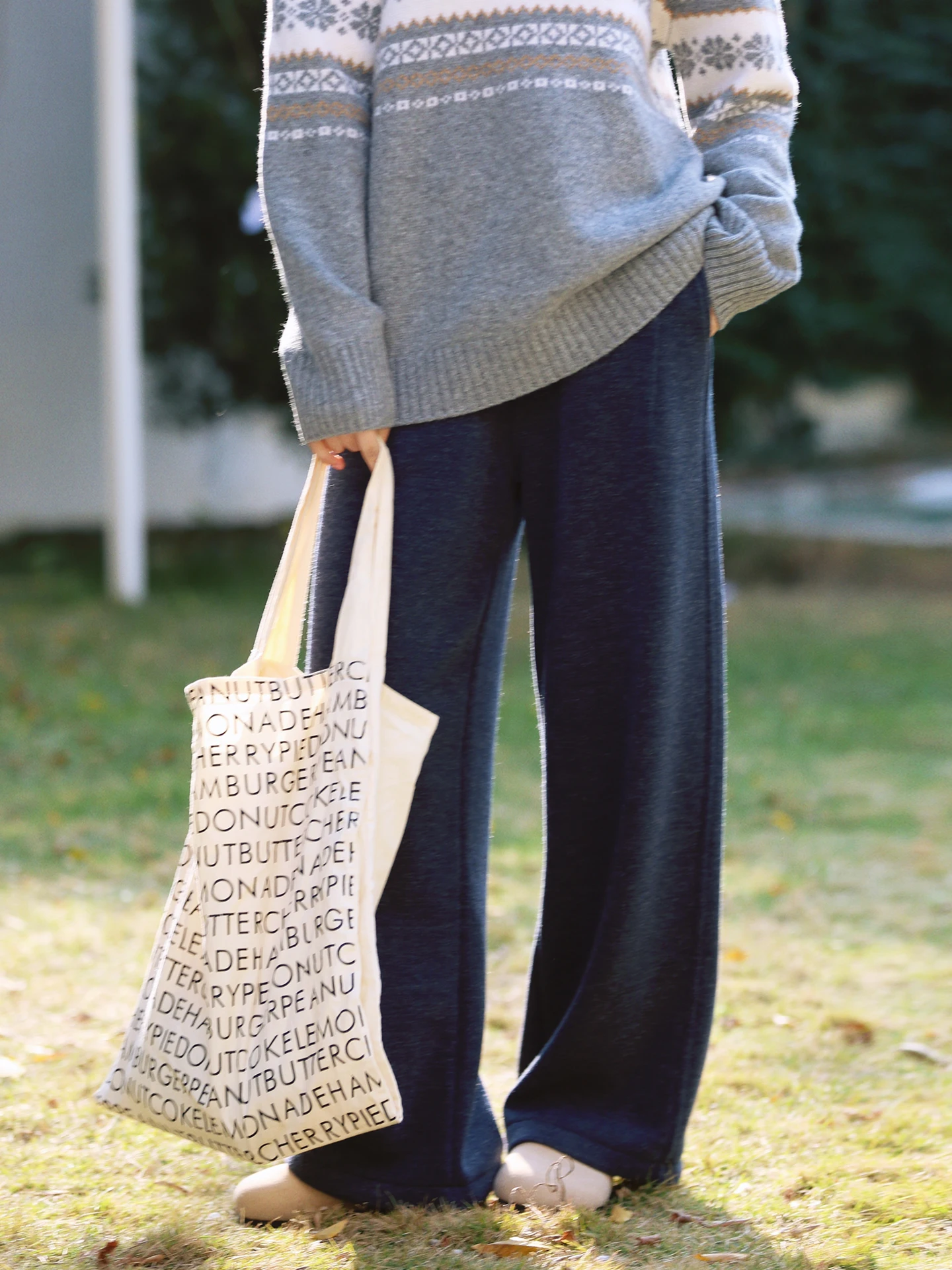 

Hua Ji L069 Women's Casual Trousers with Belt Fce Lined Drapey Elastic Waist Autumn Winter Long Pants High Waist Loose Fit
