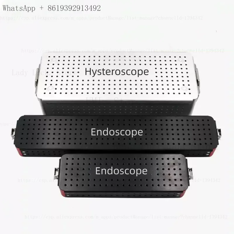 Endoscope Endoscopy Instruments Disinfection Case Box Basket Cage Autoclave PPSU With Silicone Card Slot