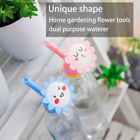 휴대용 플라스틱 물병 뚜껑, 스프링클러, 식물 분재 물뿌리개, 스프레이 캔