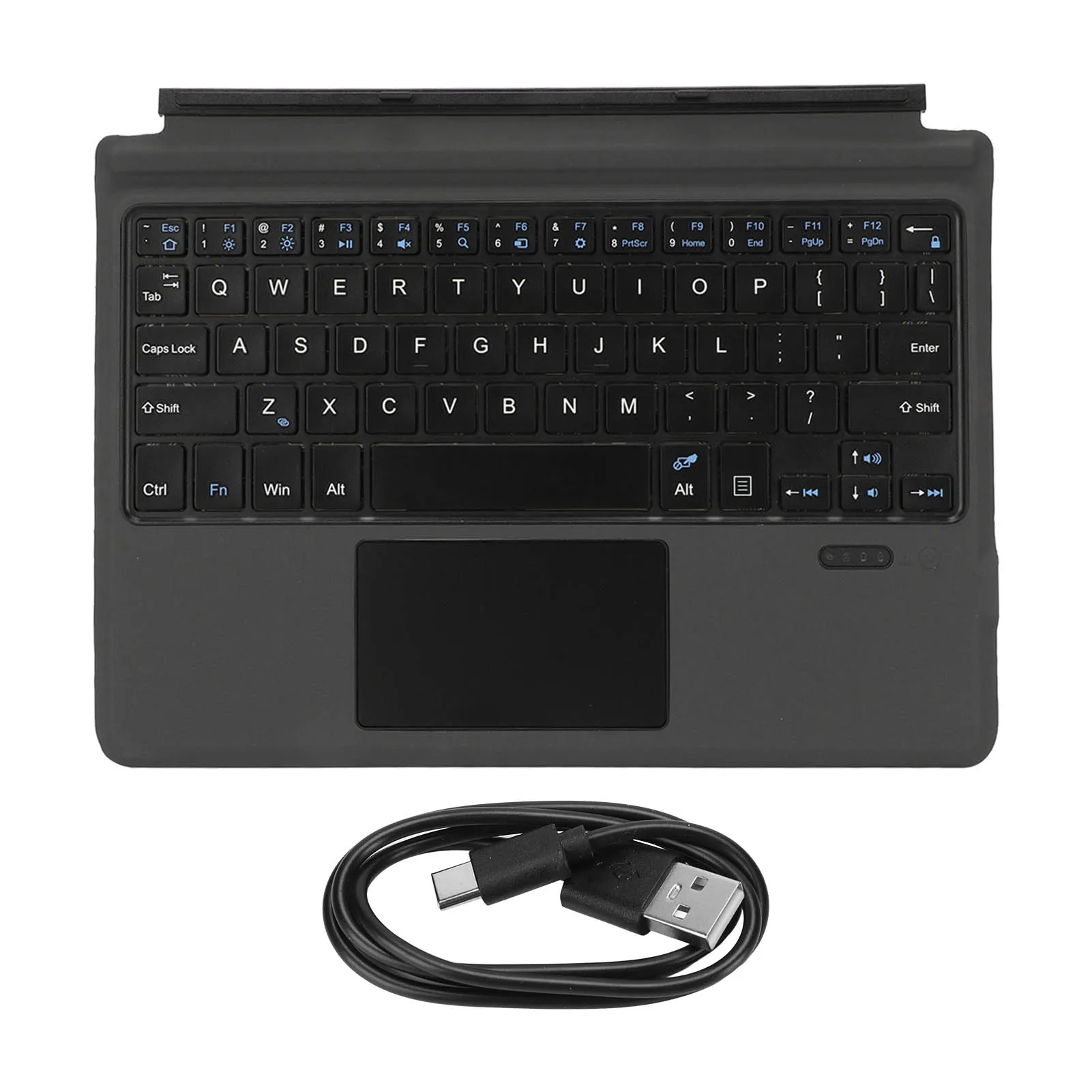 

BT Keyboard For Go Keyboard Lightweight Portable Ergonomic Design ABS PU 2 Typing Angles USB C Rechargeable for Work