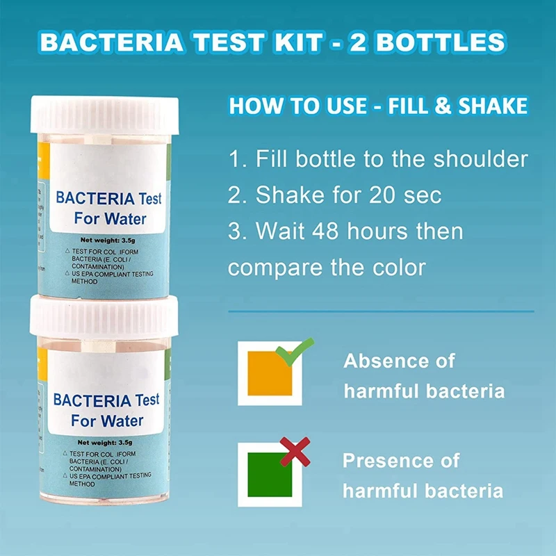 17-in-1 Complete Water Test Kit for Home,100 Strips + 2 Water Testing Kits for Drinking Water Easy Testing, PH, Lead-FABY