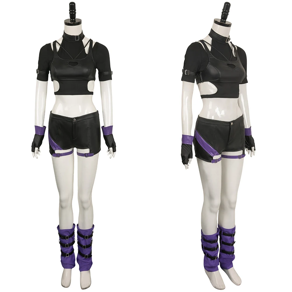 Reina Anime Game Lam 11:4ations 8 Cosplay Costume pour femme, pantalon, gants, haut, ensemble de sous-vêtements, Halloween, carnaval trempé, dames, adulte