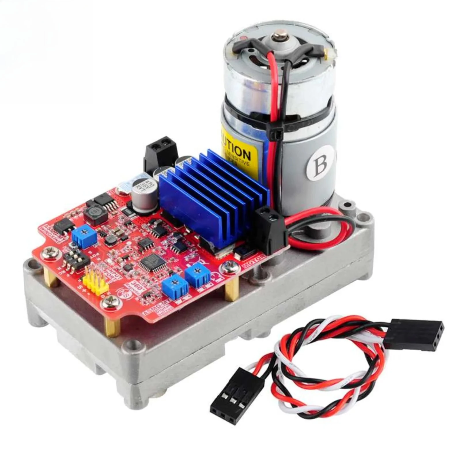 ASMG-MTB High Torque Servo Motor Magnetic Encoded 350kg.cm  500kg.cm  360 Degree Robot Arm Steering Motor