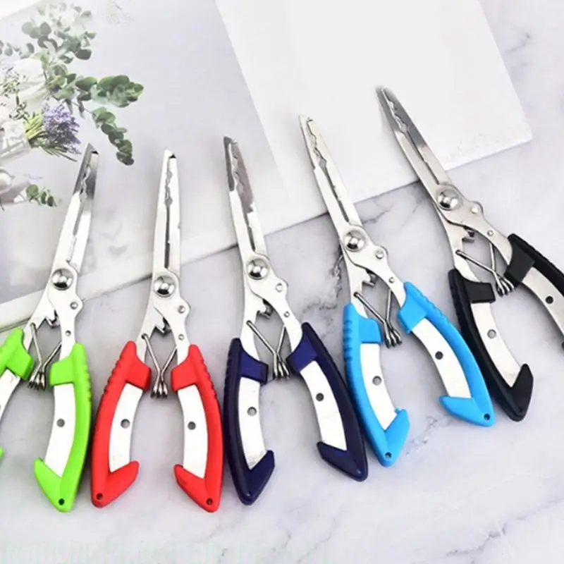 

652F Stainless Steel Fishing Line Cutter Small Fishing Hook Remover Small Fishing Pliers Scissors Comfortable Grip Pliers