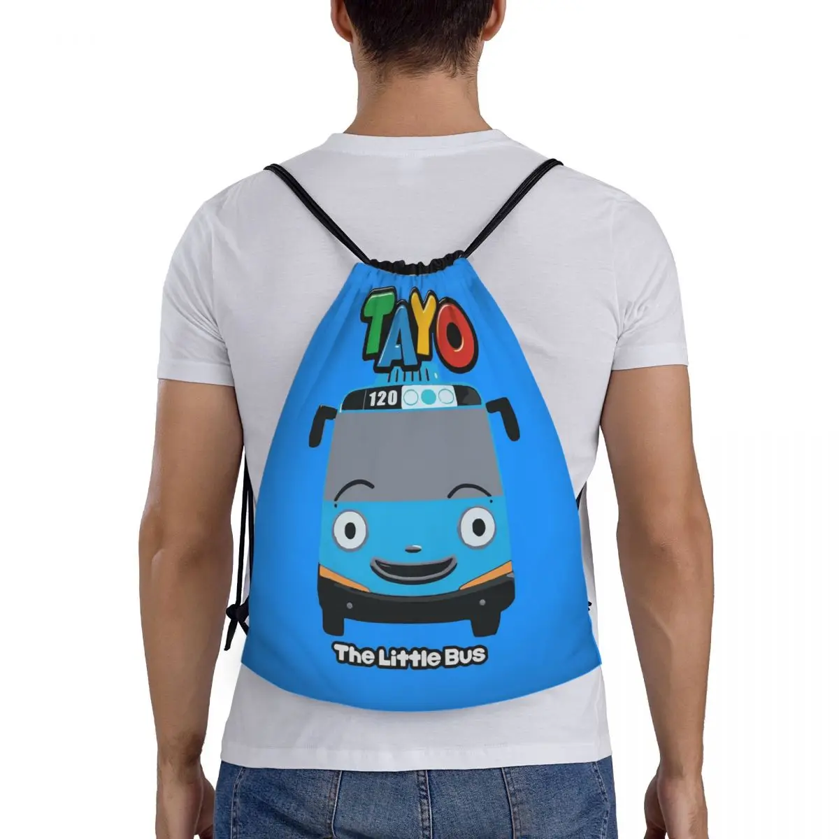 

Рюкзаки Tayo The Little Bus, многофункциональные сумки на шнурке, спортивные сумки, сумки для книг, сумки для путешествий, сумки для студентов