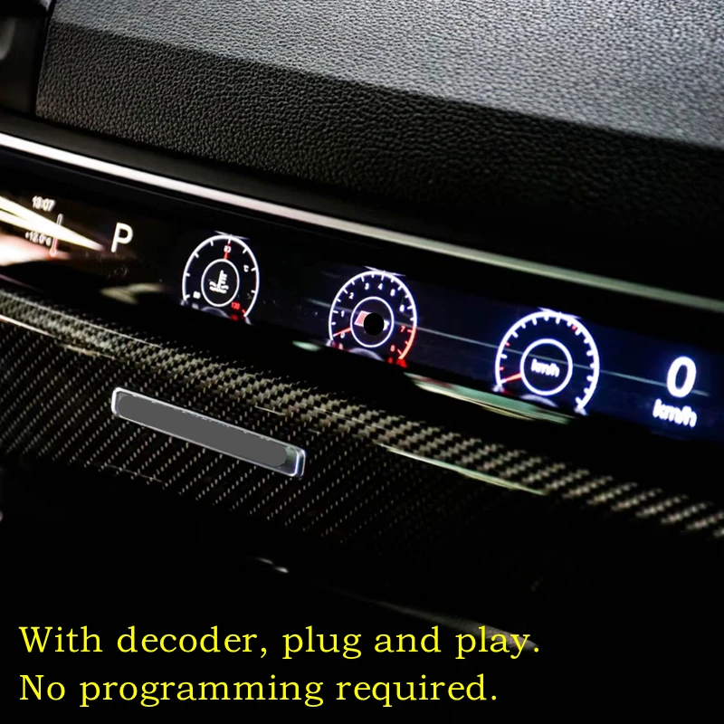 Car dashboard LCD display for Audi A4 A5 A6 A7 Q7 B9 C8 Front passenger multifunctional screen Vehicle information display scree