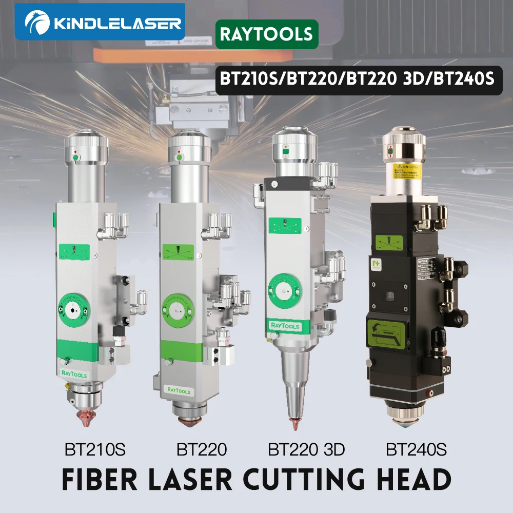 KINDLELASER Raytools BT240S/BT220/BT210 0-3kW Fiber Laser Cutting Head Manual Focus for Raycus IPG Fiber Laser Cutting Machine