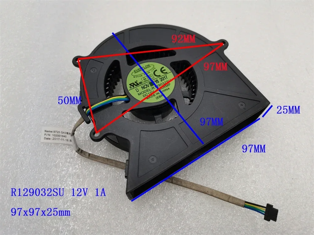 Suitable for original elite V700-A01 Tsinghua Tongfang Beyond A5000 computer fan R129032SU F129032SM 97x97x25mm