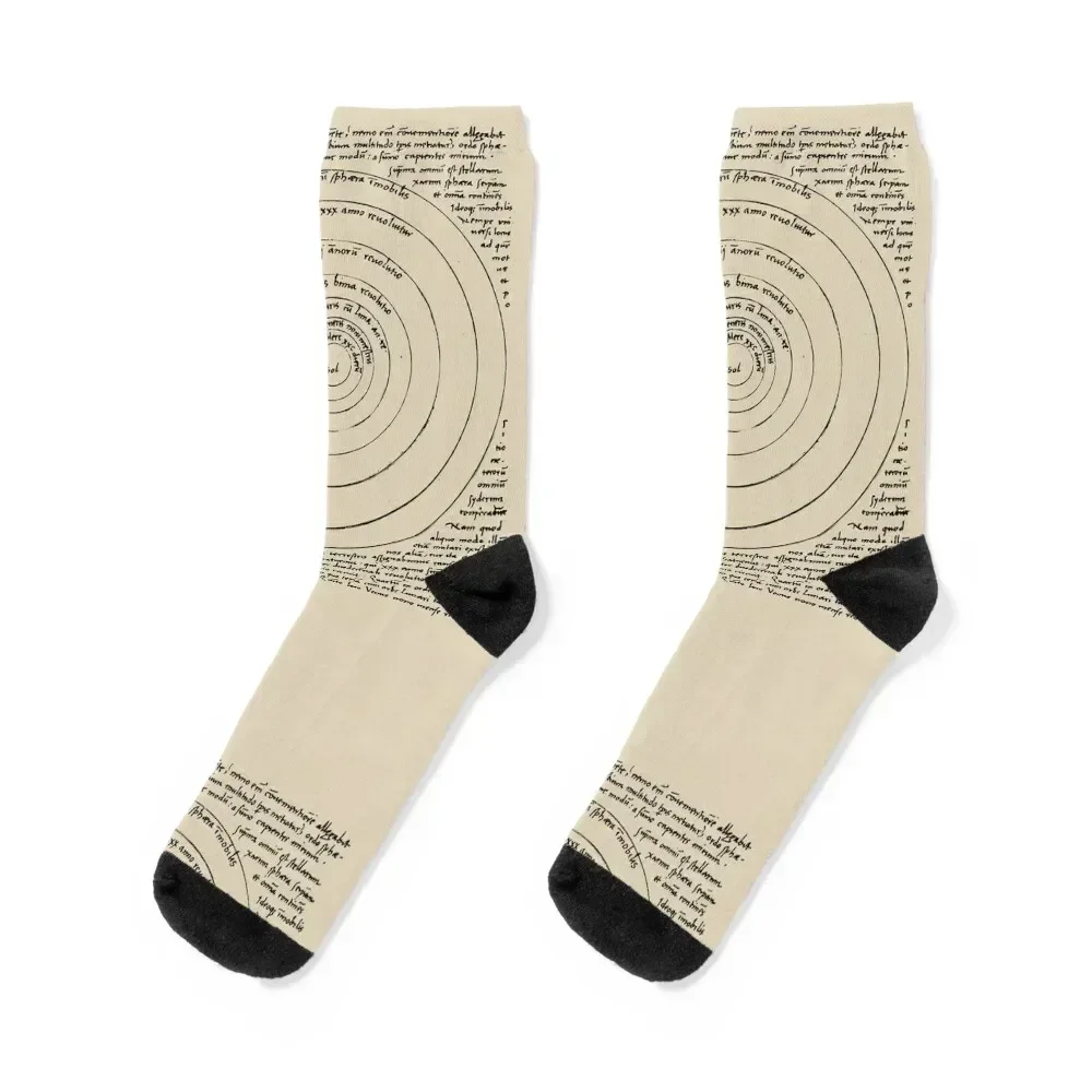 Nicolaus Copernicus - Heliocentric Model Socks sport men cotton high quality hiking FASHION Socks Male Women's