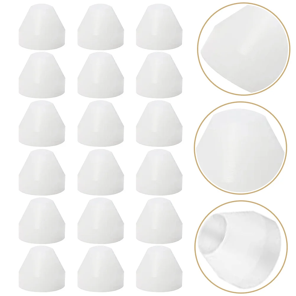 

20Pcs White Pe Pen Bushings Long-Lasting Non-Stick Insulation Bushing for Pencil Turning Kit Projects Pen Bushings