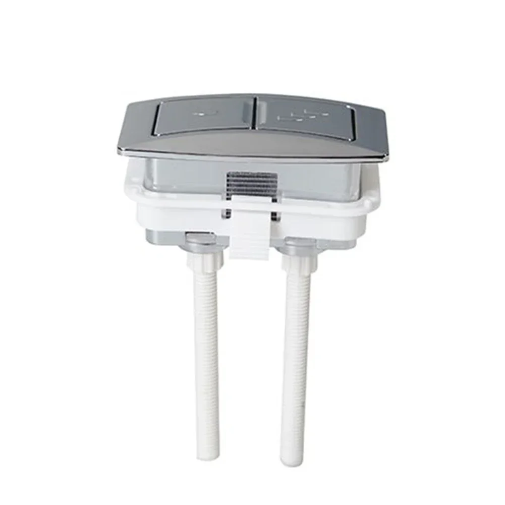 Toilet Drain Valve Dual Flush Tank Button Rectangular Toilet Water Saving Valve Drain Switch Button Bathroom Accessories