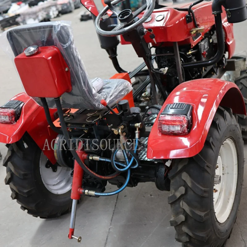 Tractor compacto 4ED 60HP con cargador y retroexcavadora, mini tractor eléctrico con orugas, cortador de hierba, china