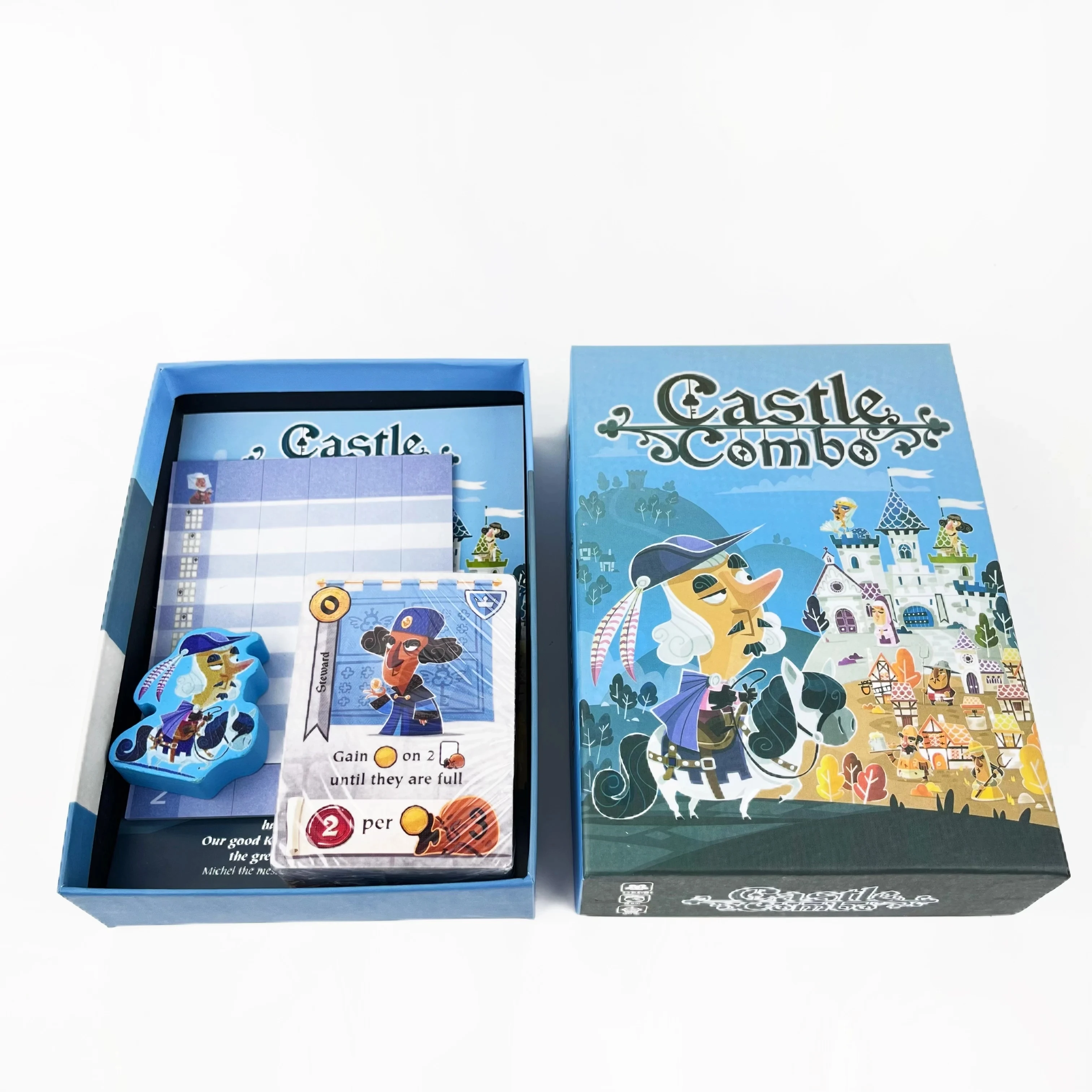 Castle Combo: Fun-Filled Fast-Paced Strategy Board Game for Family & Friends Parties 2-5 Players, Ages 10+, 25 Minutes