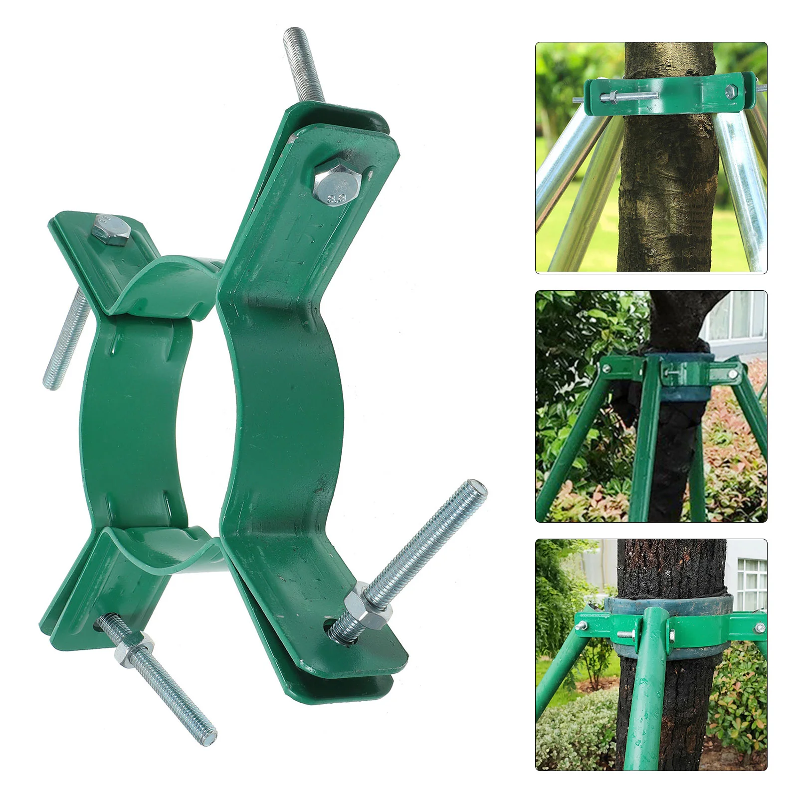 Tree Support Hoop Stand Iron Fixator Supportive Holder Landscape Fixing Holding Tool