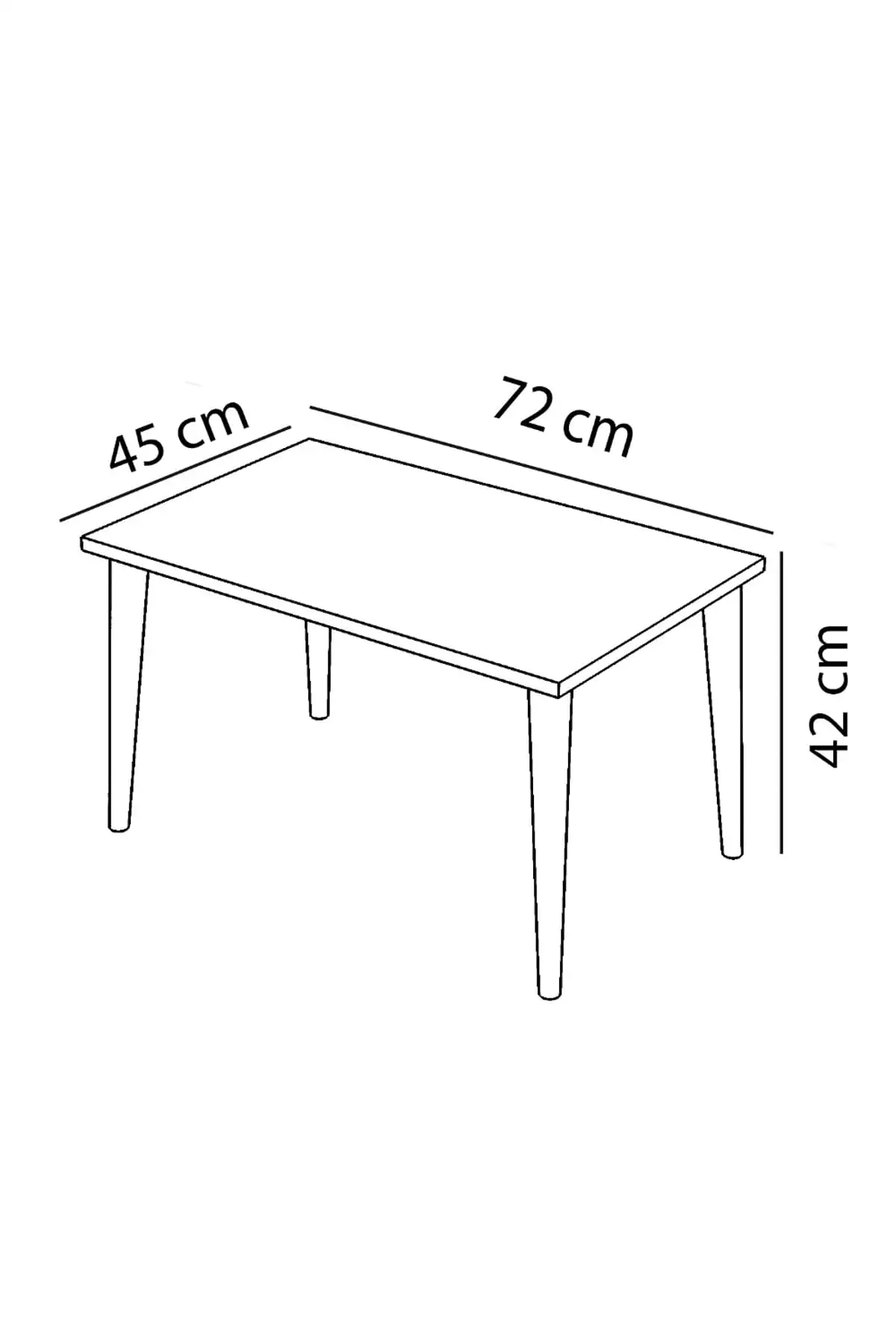 DOLBOVI Retro Medium Coffee Table-Walnut Coffee Table